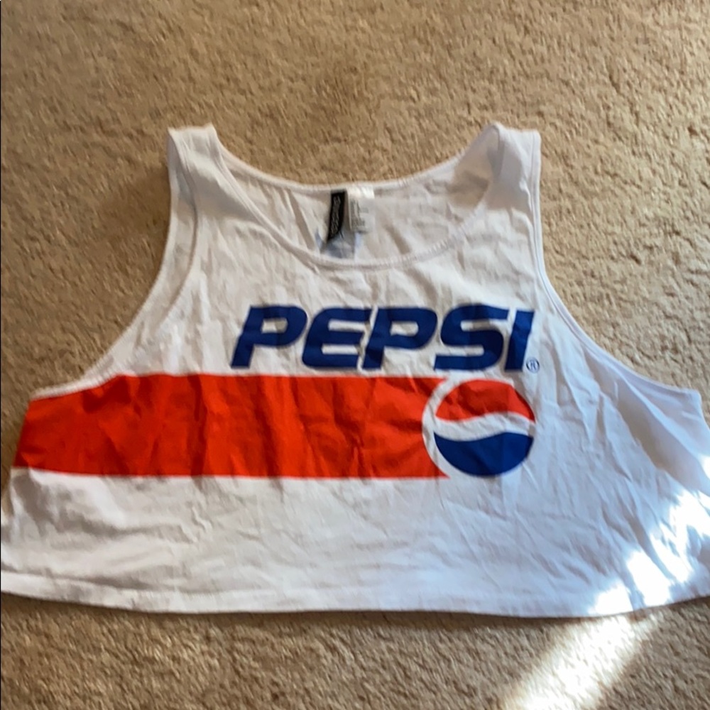 Pepsi cropped tank top